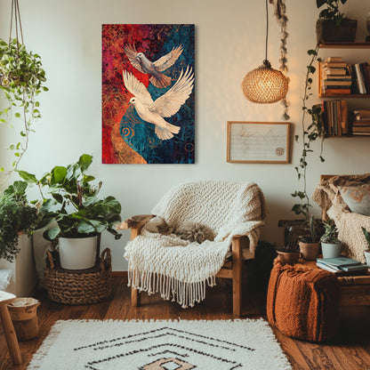 Boho Doves Print