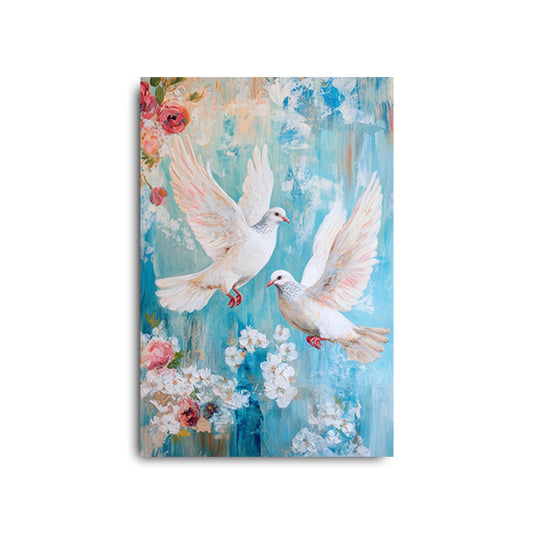 Boho Print of Doves Duo