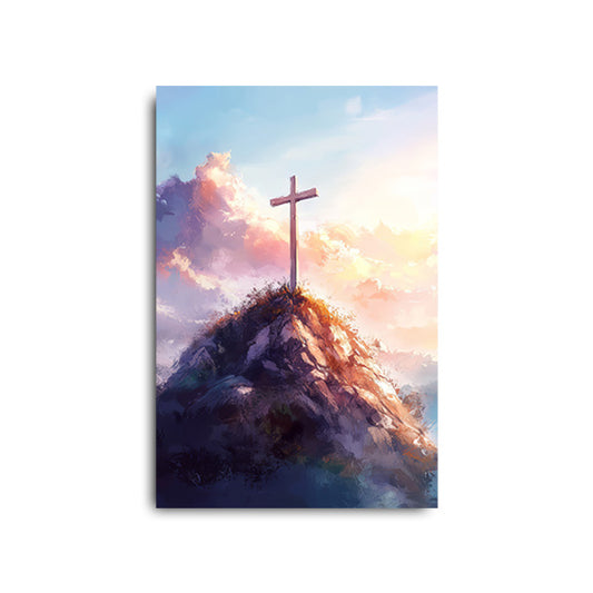 Christian Cross on the Rock