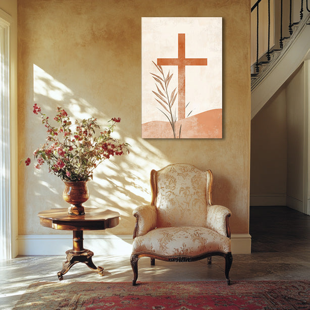 Cross in Desert Print