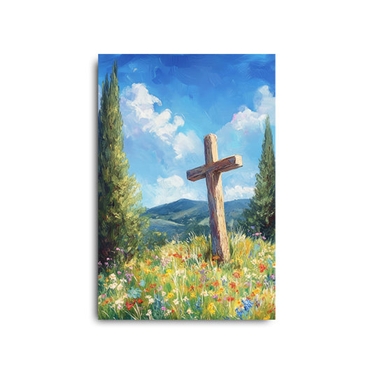 Cross in the Flowers