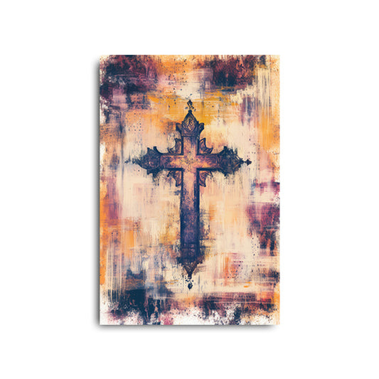 Cross with Dark Ink and Colors