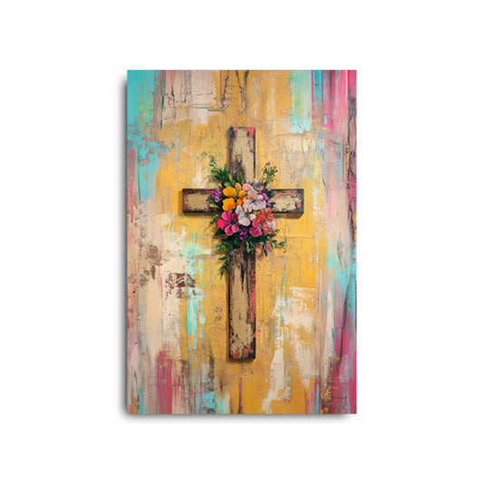 Cross with Flowers On Top