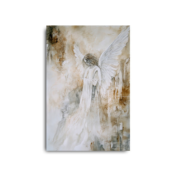 Faded Sketch and Print of Angel