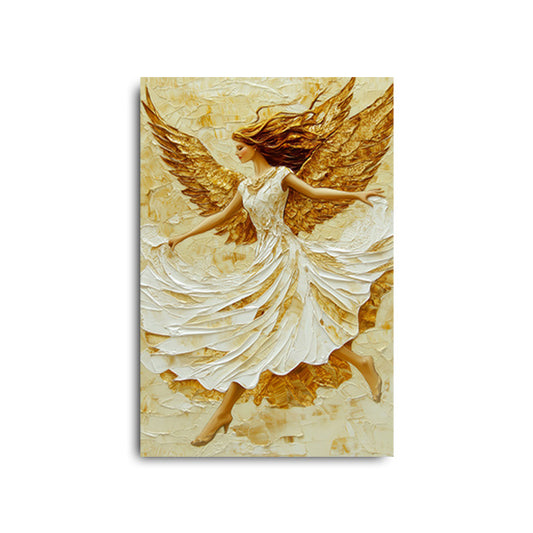 Flowy White Dress Angel Painting