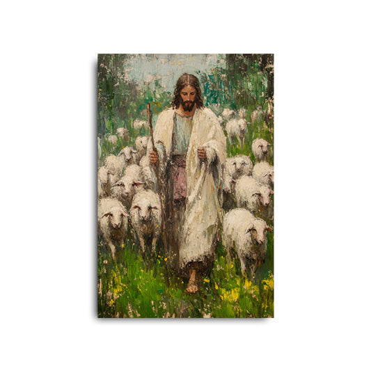 Jesus Leading Flock