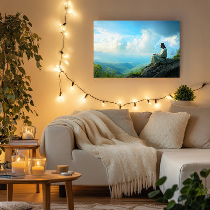 Jesus Overlooking Valley