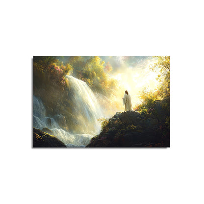 Jesus by Grand Waterfall