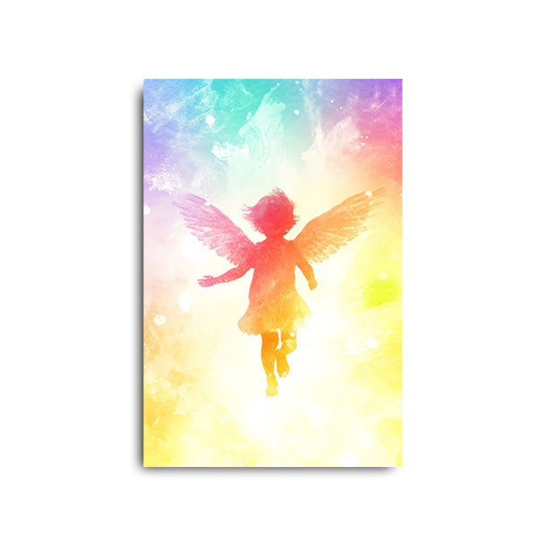 Little Angel Painting Rainbow