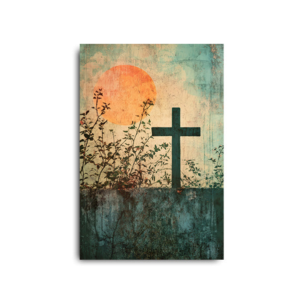 Modern Christian Cross Art Print