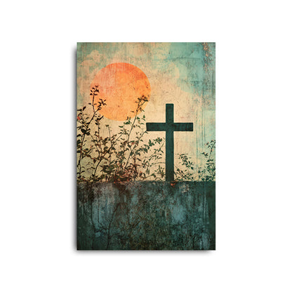 Modern Christian Cross Art Print