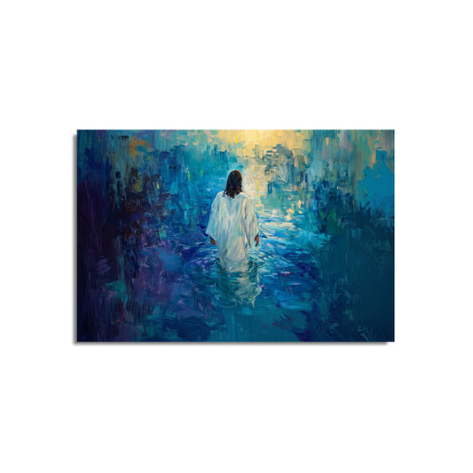 Painting of Jesus in Water