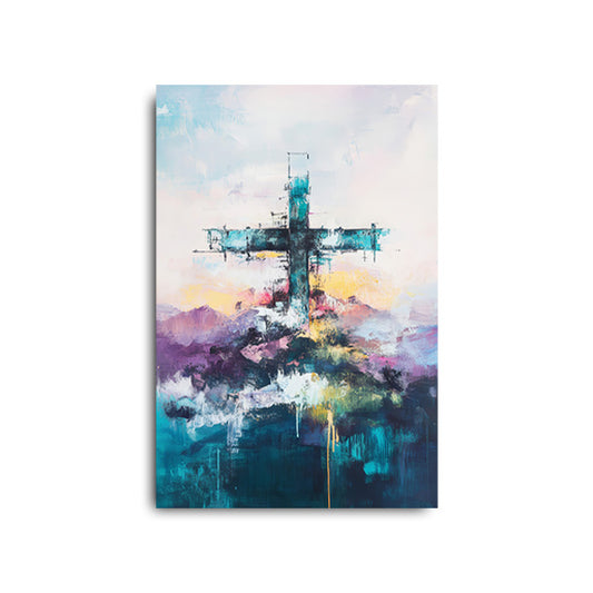 Pastel and Abstract Cross