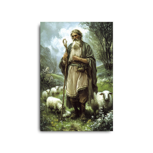 Shepherd and Lambs