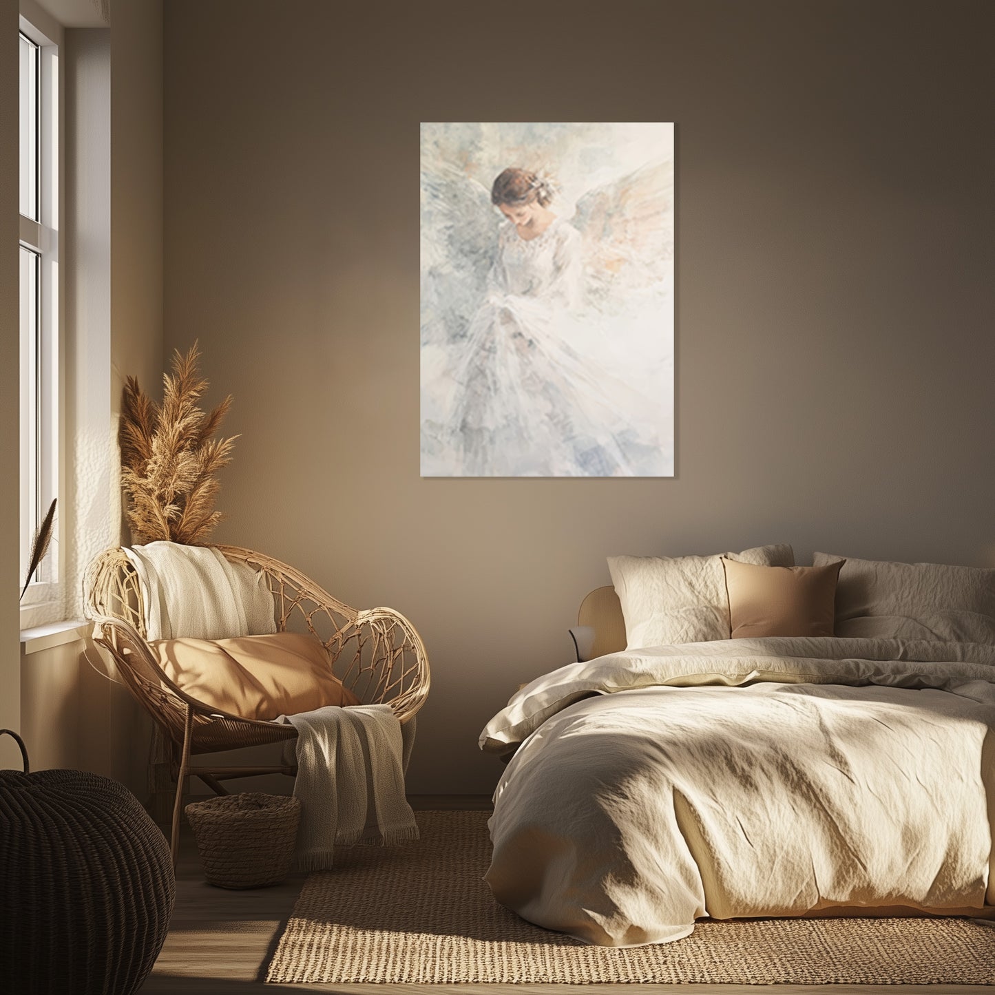 Soft White Angel Painting