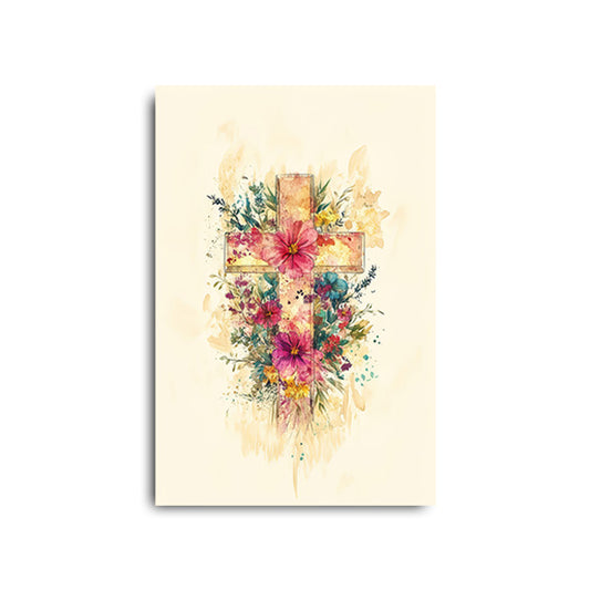 Watercolor Cross Print