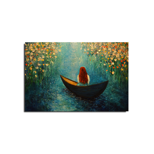 Woman in Boat Art