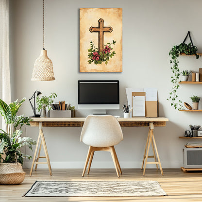 Wooden Cross Print